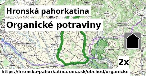 organické potraviny v Hronská pahorkatina