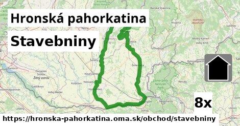 Stavebniny, Hronská pahorkatina