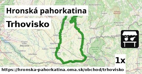 Trhovisko, Hronská pahorkatina