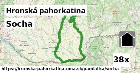 Socha, Hronská pahorkatina