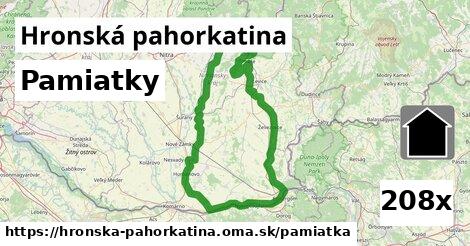 pamiatky v Hronská pahorkatina