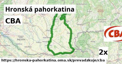 CBA, Hronská pahorkatina