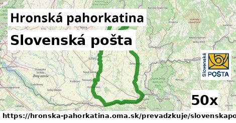 Slovenská pošta, Hronská pahorkatina