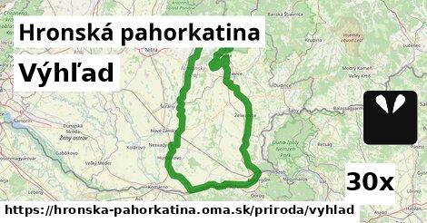 Výhľad, Hronská pahorkatina