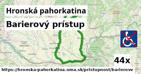 Barierový prístup, Hronská pahorkatina