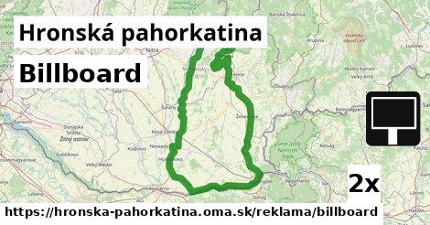 billboard v Hronská pahorkatina