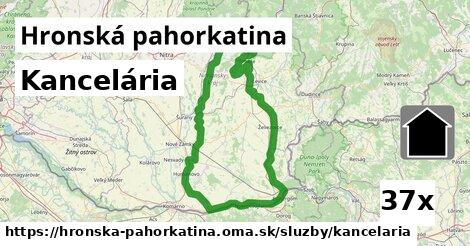 Kancelária, Hronská pahorkatina