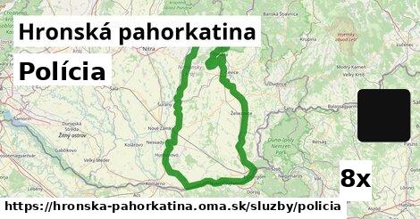 Polícia, Hronská pahorkatina