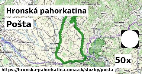 Pošta, Hronská pahorkatina