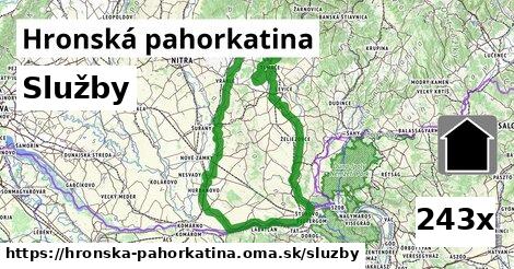 služby v Hronská pahorkatina