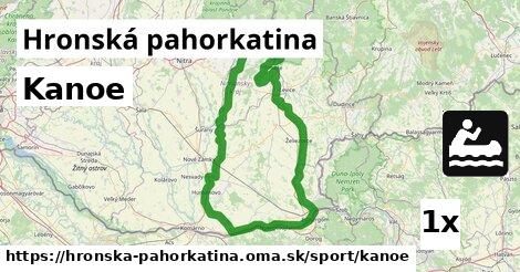 Kanoe, Hronská pahorkatina