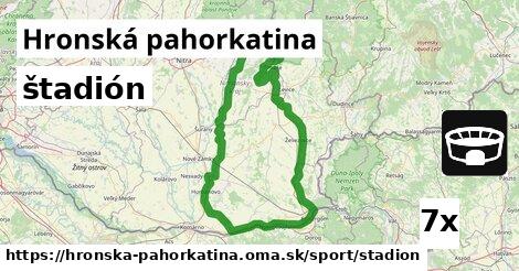 štadión, Hronská pahorkatina