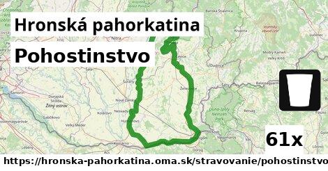 Pohostinstvo, Hronská pahorkatina