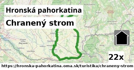 Chranený strom, Hronská pahorkatina