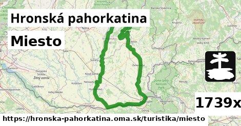 Miesto, Hronská pahorkatina