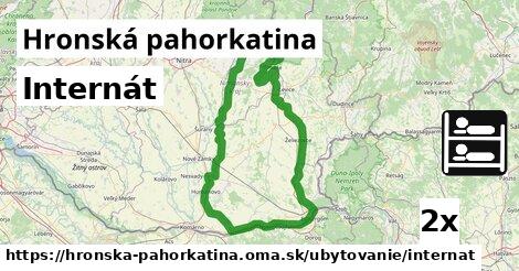 Internát, Hronská pahorkatina