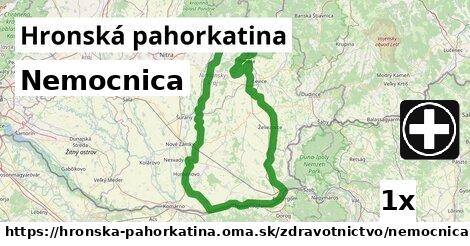 Nemocnica, Hronská pahorkatina