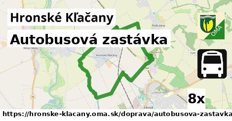 Autobusová zastávka, Hronské Kľačany