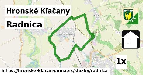 Radnica, Hronské Kľačany