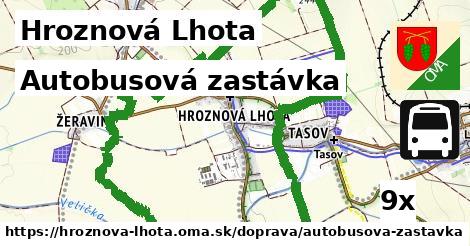 Autobusová zastávka, Hroznová Lhota