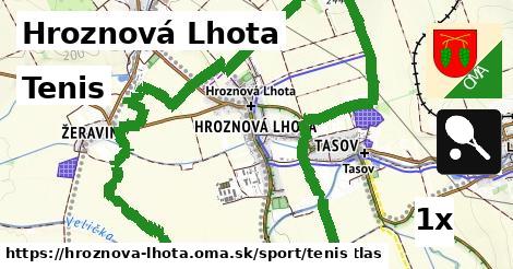 Tenis, Hroznová Lhota