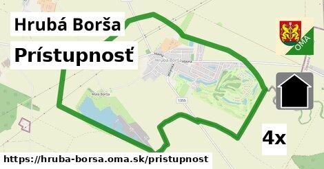 prístupnosť v Hrubá Borša