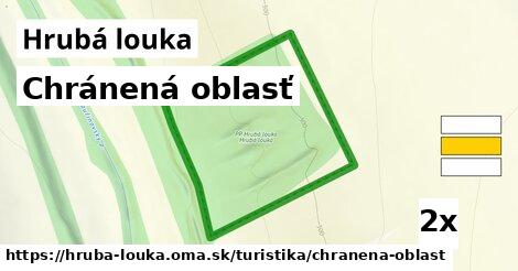 chránená oblasť v Hrubá louka