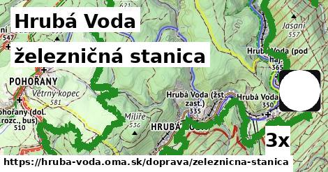 železničná stanica v Hrubá Voda