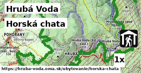 horská chata v Hrubá Voda