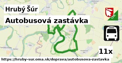 Autobusová zastávka, Hrubý Šúr