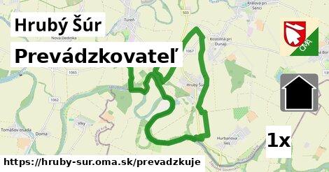 prevádzkovateľ v Hrubý Šúr