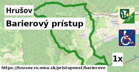 Barierový prístup, Hrušov, okres RV