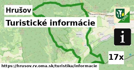 Turistické informácie, Hrušov, okres RV