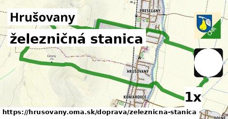 železničná stanica, Hrušovany