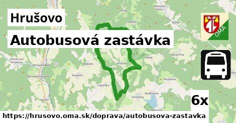 Autobusová zastávka, Hrušovo