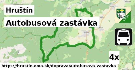 Autobusová zastávka, Hruštín