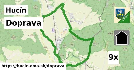 doprava v Hucín