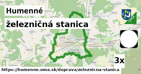 železničná stanica, Humenné