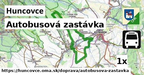 Autobusová zastávka, Huncovce