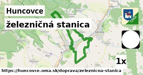 železničná stanica, Huncovce