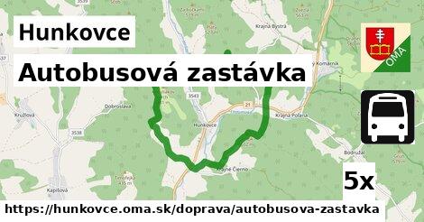 Autobusová zastávka, Hunkovce