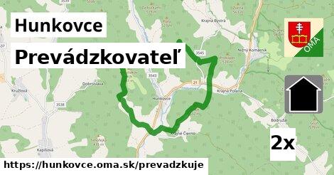 prevádzkovateľ v Hunkovce