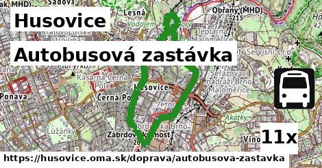 Autobusová zastávka, Husovice