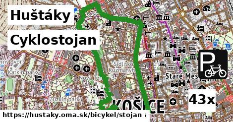 Cyklostojan, Huštáky