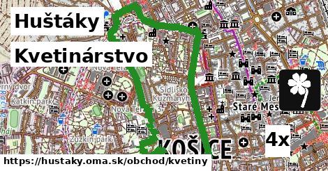 Kvetinárstvo, Huštáky