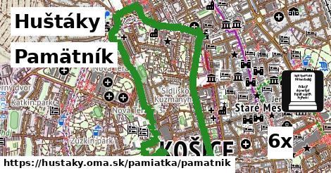 Pamätník, Huštáky