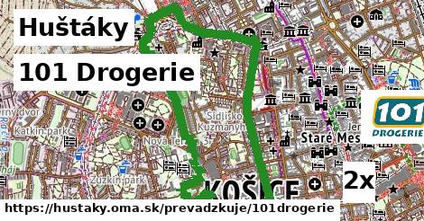 101 Drogerie, Huštáky