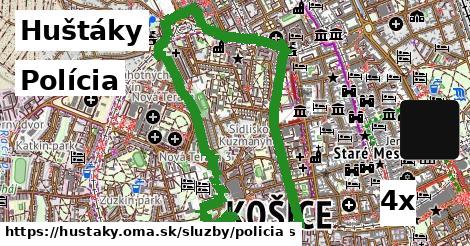 Polícia, Huštáky