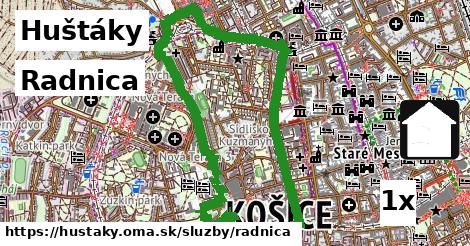 Radnica, Huštáky