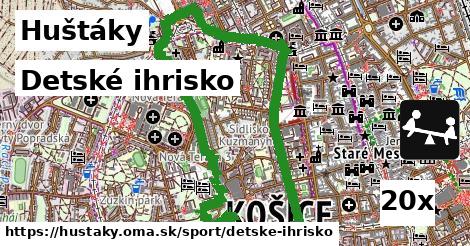 Detské ihrisko, Huštáky